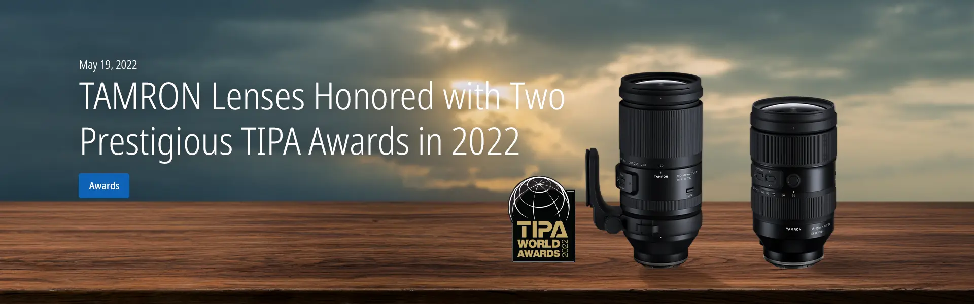 TAMRON Lenses Honored with Two Prestigious TIPA Awards in 2022