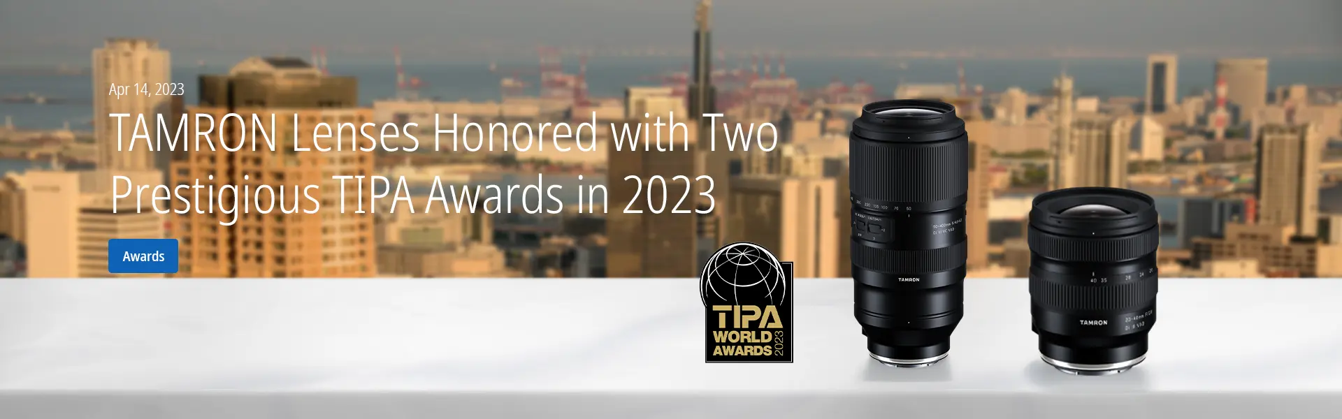 TAMRON Lenses Honored with Two Prestigious TIPA Awards in 2023