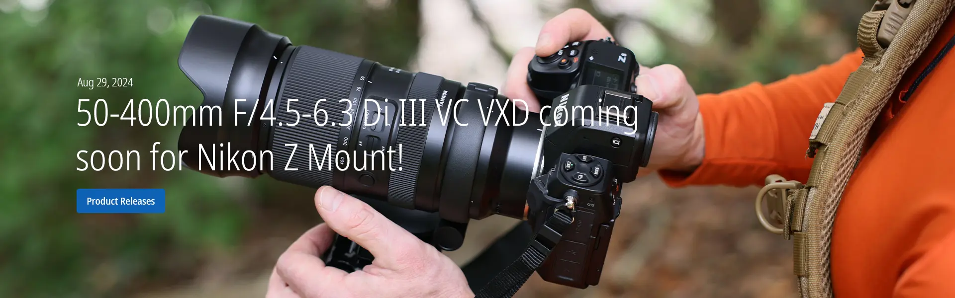 50-400mm F/4.5-6.3 Di III VC VXD coming soon for Nikon Z Mount!