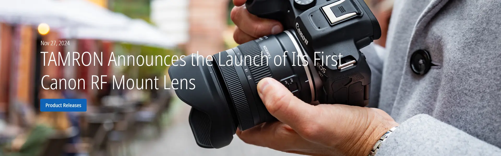 TAMRON Announces the Launch of Its First Canon RF Mount Lens