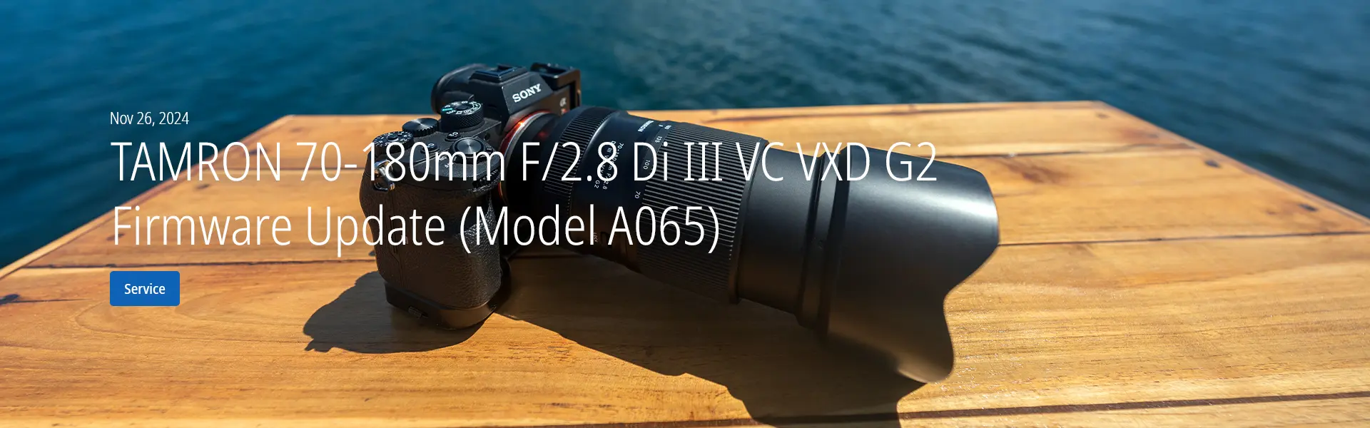 TAMRON 70-180mm F/2.8 Di III VC VXD G2 Firmware Update (Model A065)
