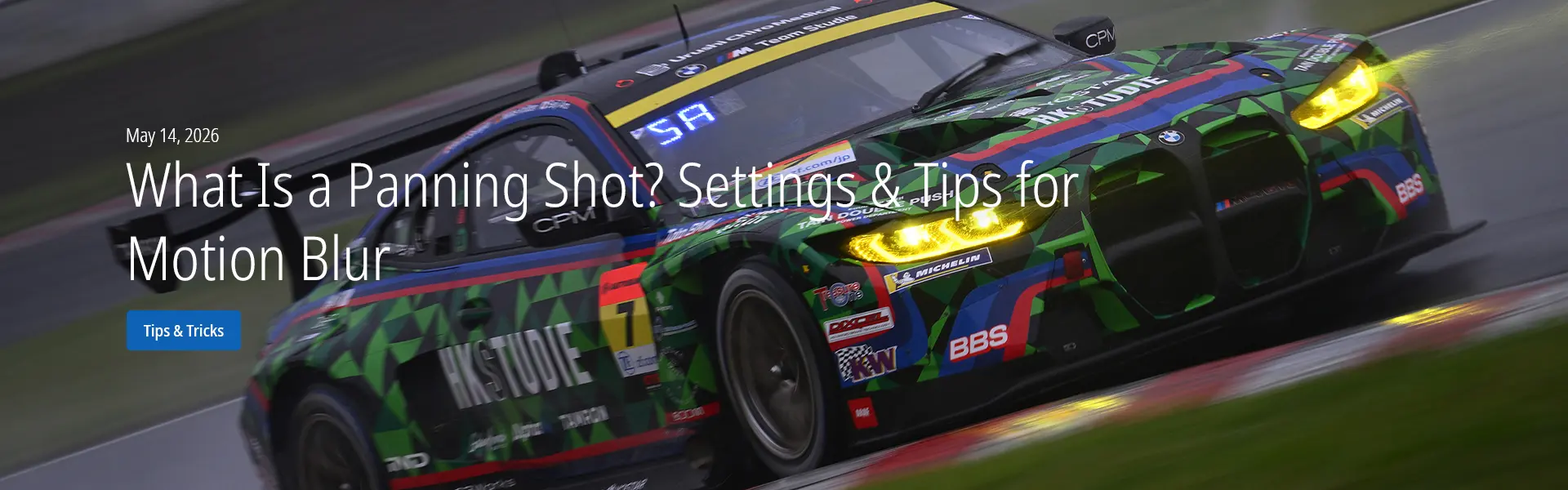 What Is a Panning Shot? Settings & Tips for Motion Blur