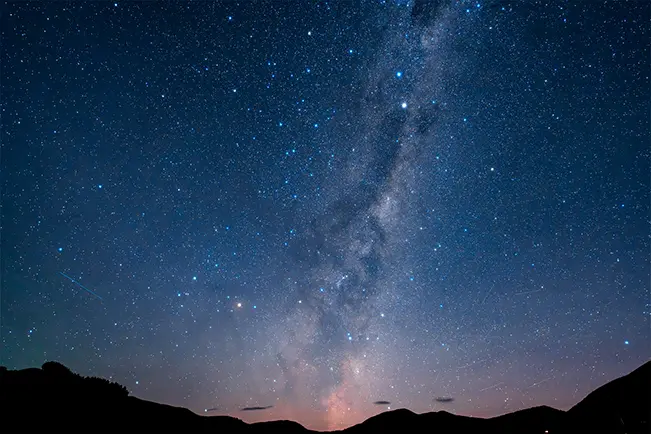 Starry night sky