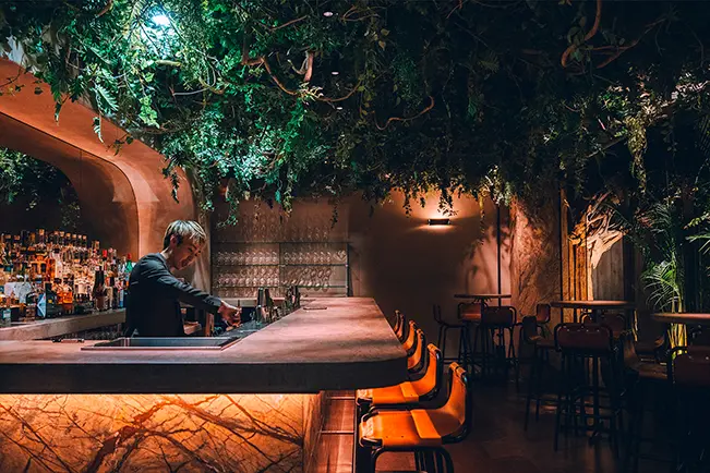 Outdoor dining area