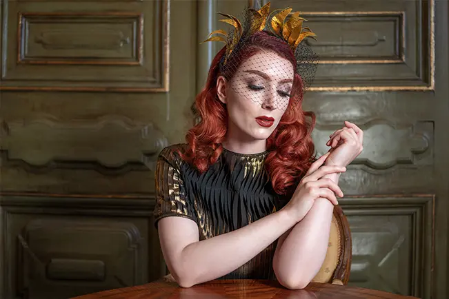 Woman sitting indoors