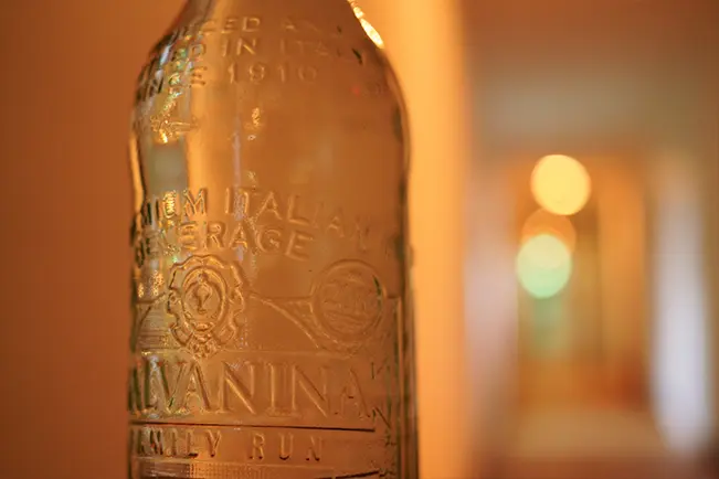 Bottle in warm lighting