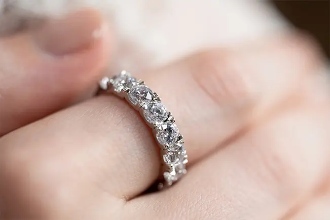 Close-up of a ring