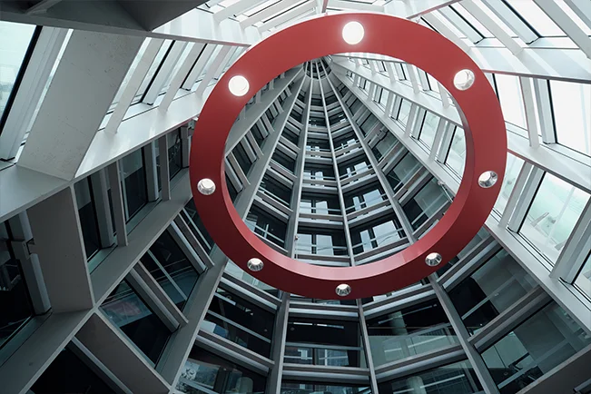 Interior view of modern architecture